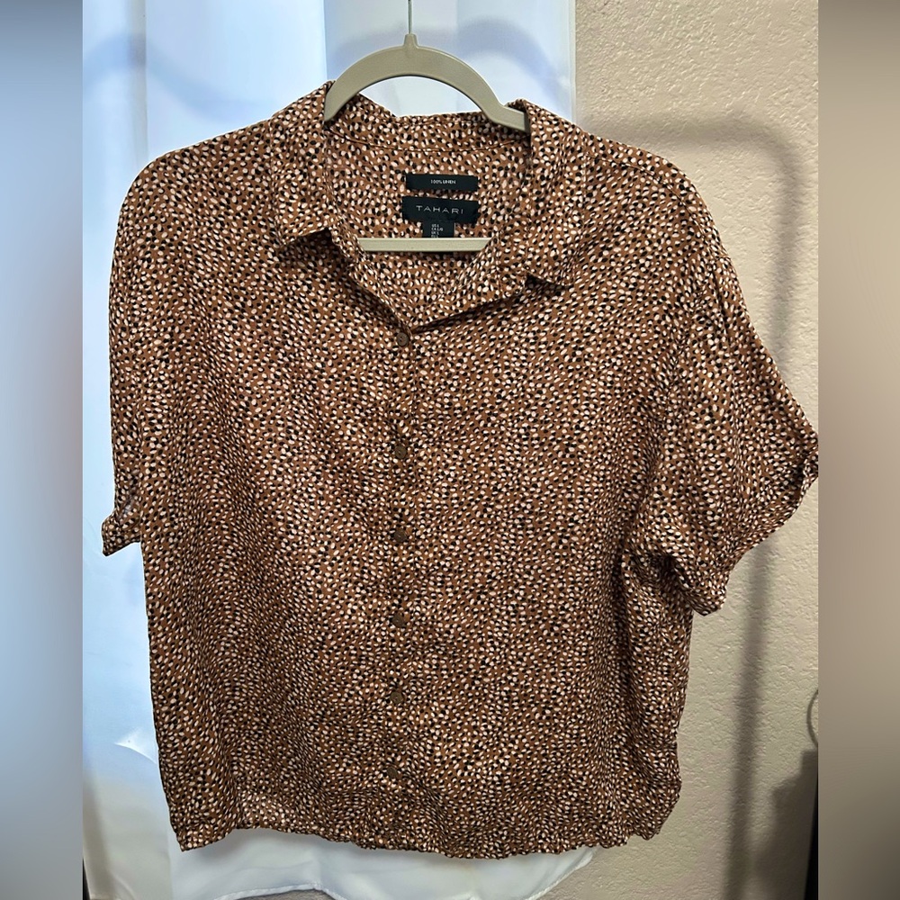 Tahari Button Down Top